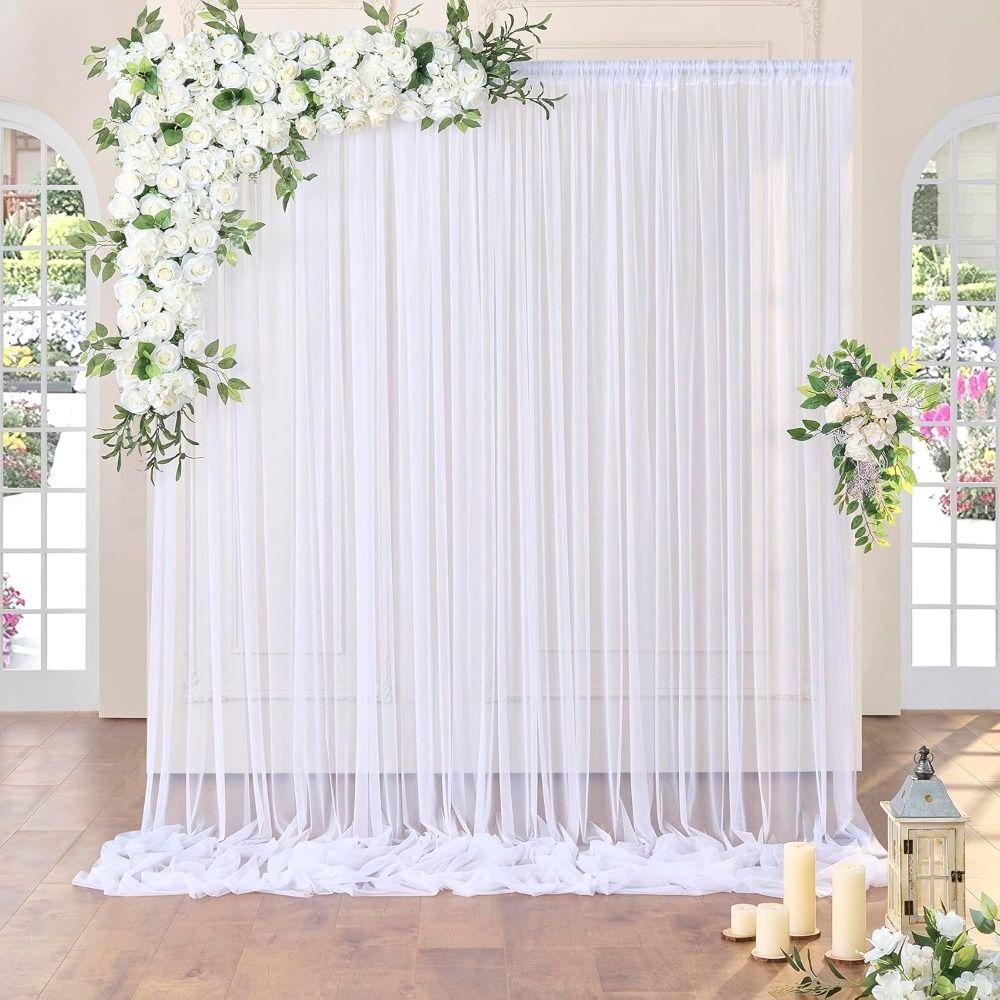 Wrinkle Free Wedding Backdrops White Background Curtains New Photo Back Drop  Wedding Party