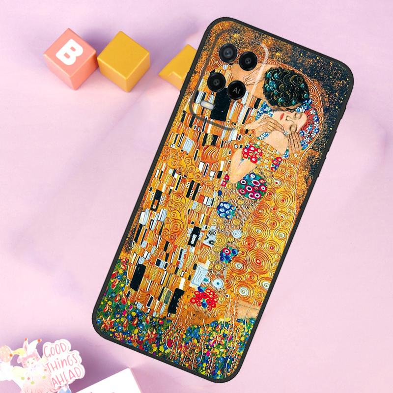 Чехол Gustav Klimt Art для OPPO A78 A98 A58 A5 A9 A53 A17 A57 A77 A16 A76 A96 A54S A74 A94 A15 A52 A72 A93