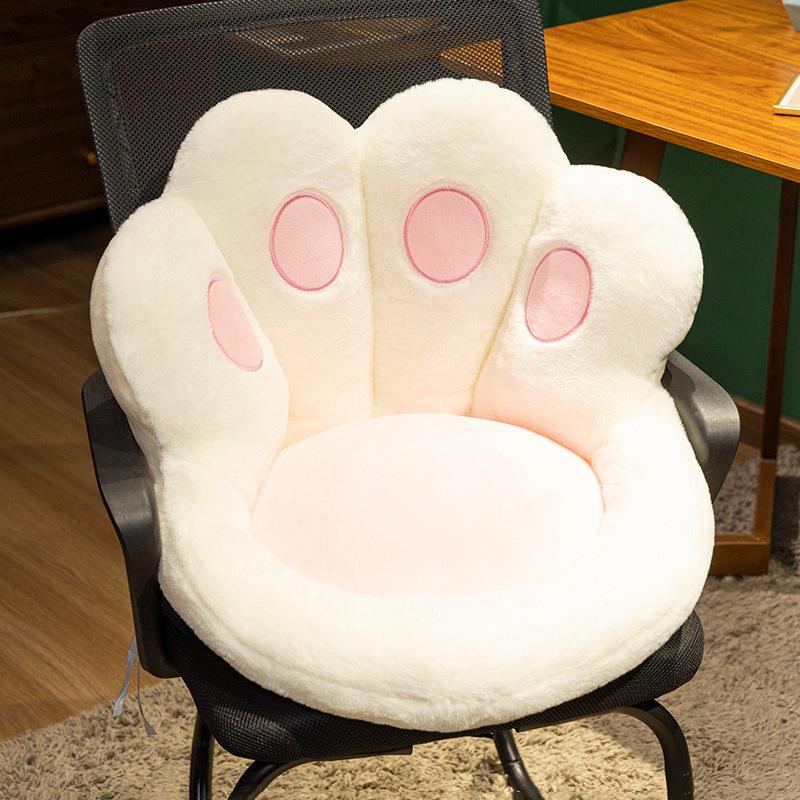Plush Cat Claw Half-Enclosed Chair and Car Seat Cushion
