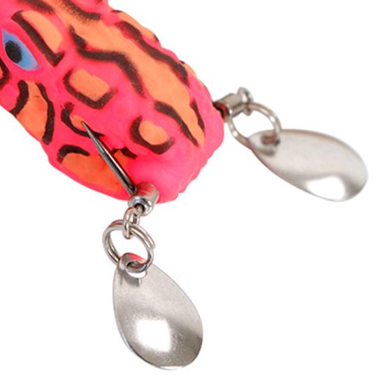 2.7CM/3.2G Мини Мягкая Лягушка Приманка с Беспроволочным Крючком Спиннер Лезвие ПВХ Искусственный