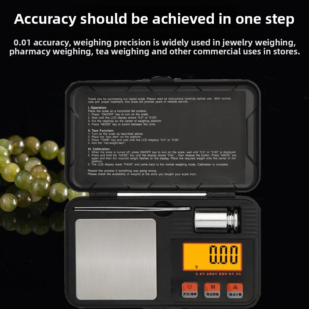 Precision Portable Electronic Scale Wholesale Mini High Precision Balance 0.001g Precision Jewelry Scale Millimeter Small Gram Scale
