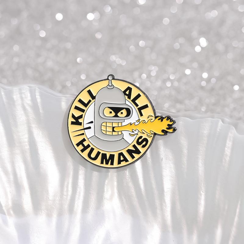 Artistic Character Cartoon Brooch Alloy Pin Eyecatching Design For Collectors And Lovers Fashion