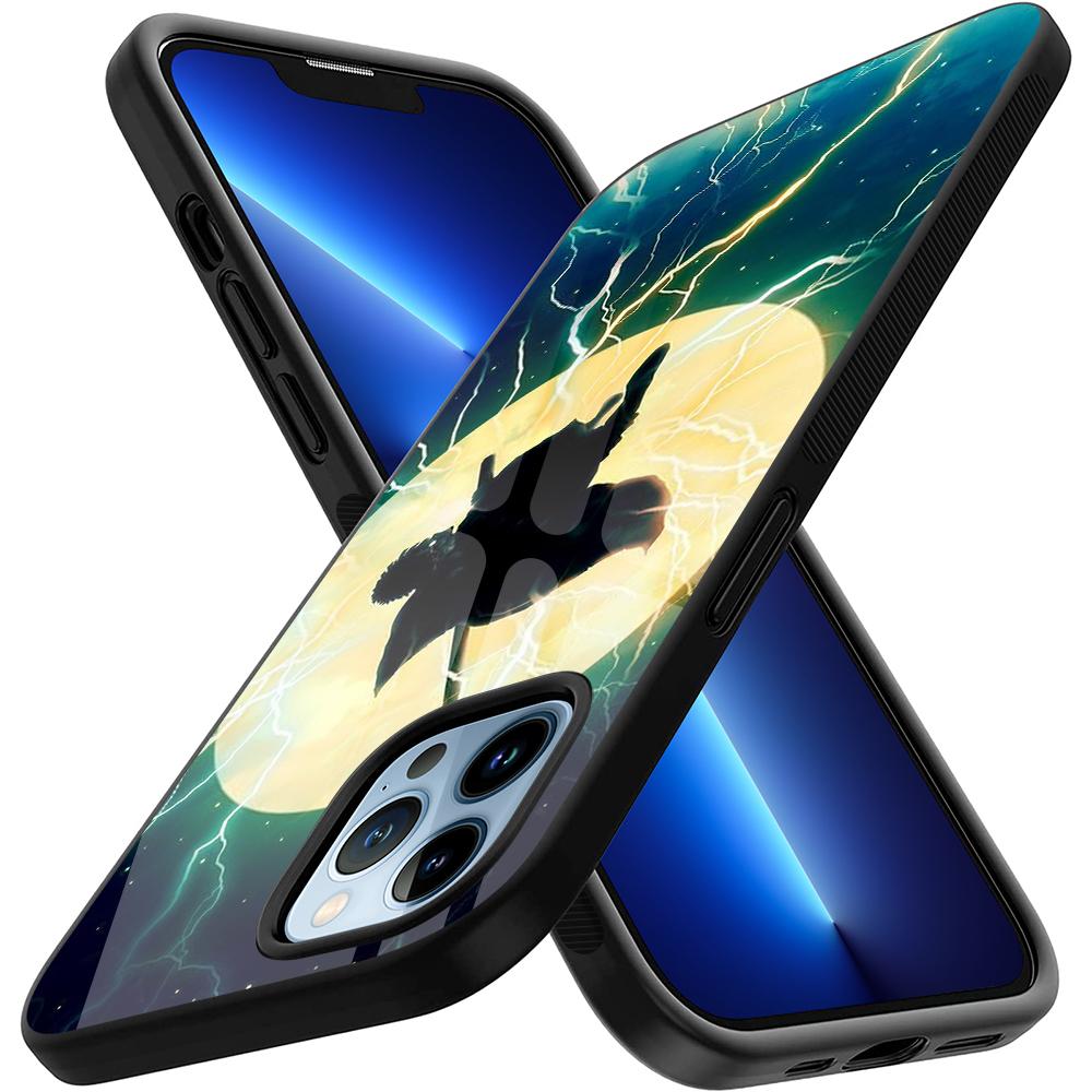 Demon Slayer Phone Case For Iphone 14 13 11 12 Pro Max Mini Xs Xr X 7 8 6s Plus Se 2022 Tempered Glass Protection Back Cover