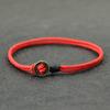 2mm Stacked Wear Handmade Hand Rope Vintage Button Men Women Braided Rope Braclet Couple Students Wrist Jewelry