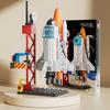 130 шт., космический челнок, ракета, строительные блоки, игрушки для детей, развивающая игрушка, подарок для мальчиков и девочек