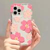 Oil Painting Flower Phone Case For iPhone 15 Pro Case iPhone 13 11 12 16 14 Pro Max X XR XS 7 8 16 Plus SE Shockproof Soft Cover