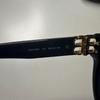 Used BALENCIAGA BB0134SA Sunglasses Black with Gold Case