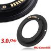 Black M42 Chips Lens To Canon EOS EF Mount Ring Adapter AF III Confirm