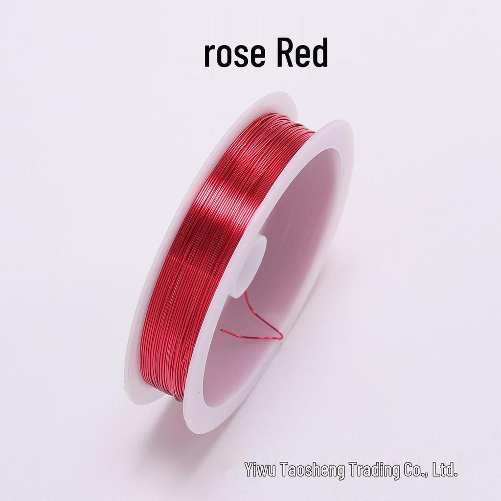 DIY Colored Copper Beading Wire 0.3-0.4mm for Jewelry Making and Shaping Accessories