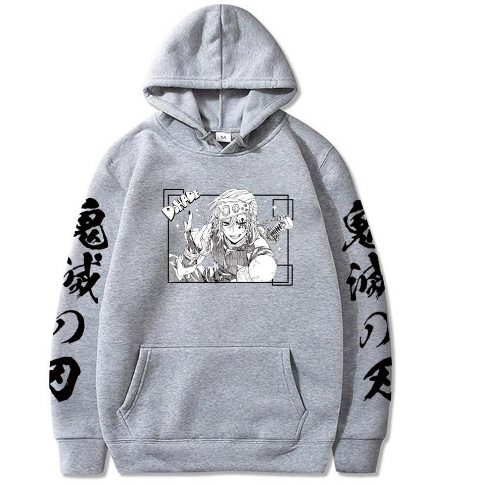 Kimetsu No Yaiba Harajuku Аниме Demon Slayer Hoodie Oversize Streetwear Kawaii Manga Uzui Tengen Крутые графические толстовки Топы