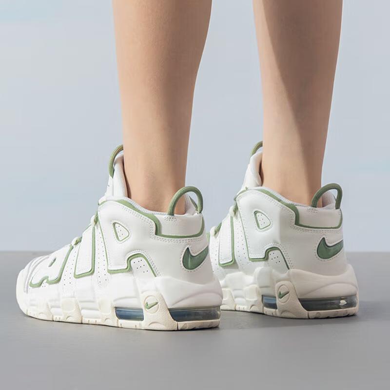 Nike Air More Uptempo Натуральная кожа Синтетика Удобные Универсальные Нескользящие Износостойкие Средние Детские Баскетбольные Кроссовки FQ8211-100