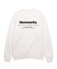 VANNWORKS New Minimalism Logo Oversized Sweatshirt (Vncts101) White