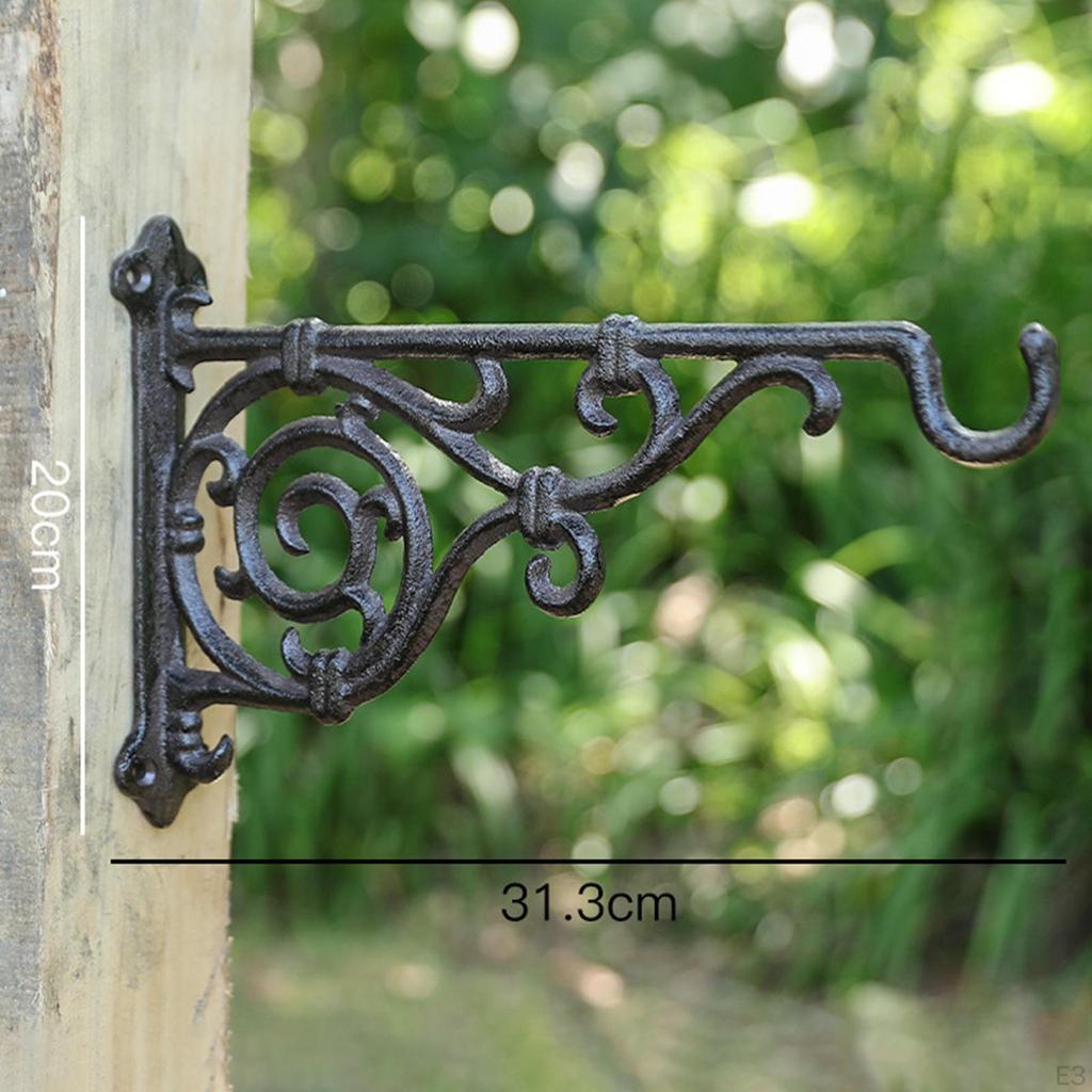 Hanging Flower Pot Plant Hook Wall Mount Bird Feeder Hanger for Fence