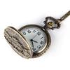 Винтажное ожерелье с подвеской в ​​виде карманных кварцевых карманных часов Great Wall
