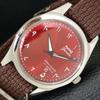 ВИНТАЖНЫЕ ЧАСЫ HMT JANATA С РУЧНЫМ ЗАВОДОМ, ИНДИЙСКИЕ, МУЖСКИЕ, АРАБСКИЙ КРАСНЫЙ ЦИФЕРБЛАТ, a441059-4
