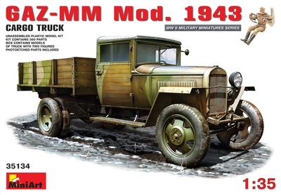 MiniArt 1943 Грузовик MA35134 Пластиковая модель 1/35 ГАЗ-ММ Мод. 1,5-тонный