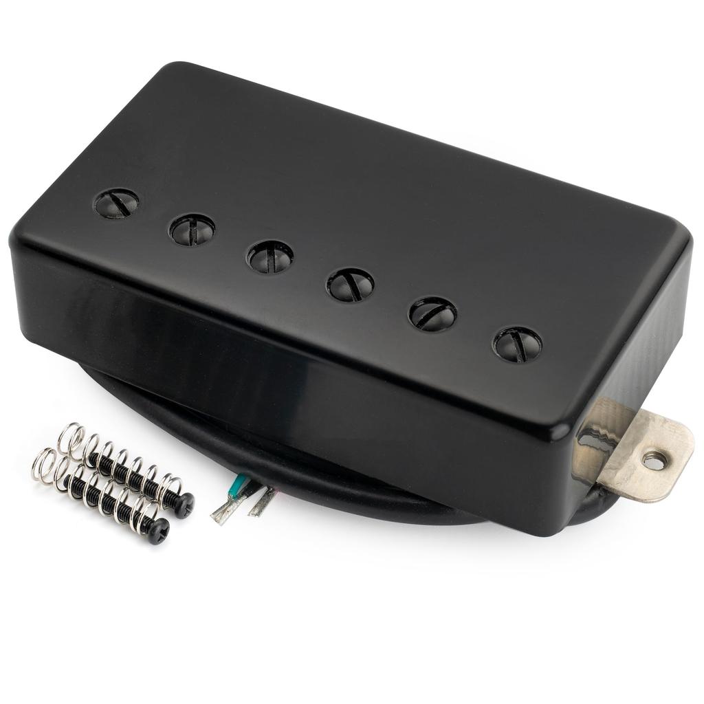 Musiclily Pro Alnico 5 Covered Humbucker Neck Pickup для электрогитары LP Black LP-CMHA 7.5K
