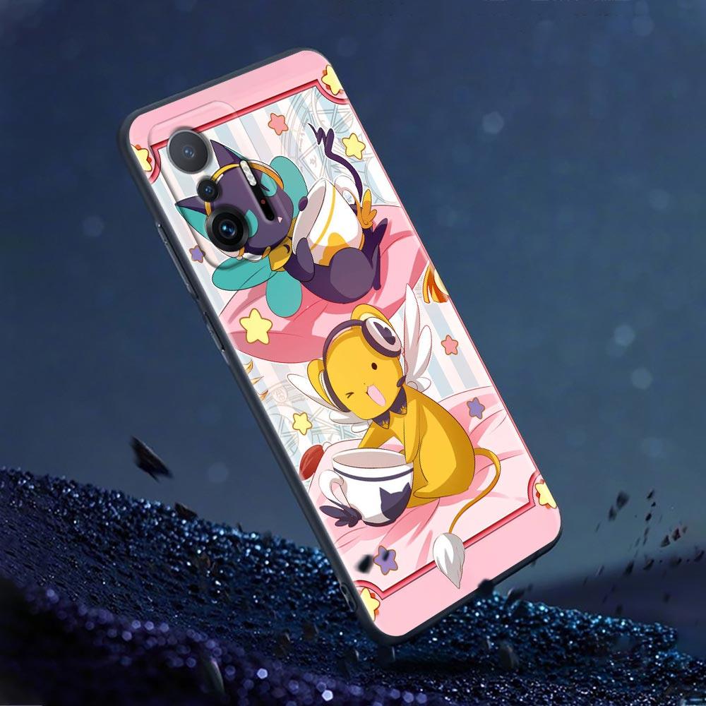 Милый чехол для телефона с изображением аниме-собирателя карт Сакуры для Xiaomi Mi 12 12X 11T X4 NFC M3 F3 GT M4 Pro Lite NE 5G Poco M3 M4 X4
