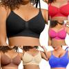 DE Cup Plus Women's Seamless Bra Without Steel Ring Single Layer Breathable and Comfortable Sports Vest Bra