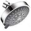 Shower Head High Pressure 4 Inch 5-setting Adjustable Shower Head Top Spray