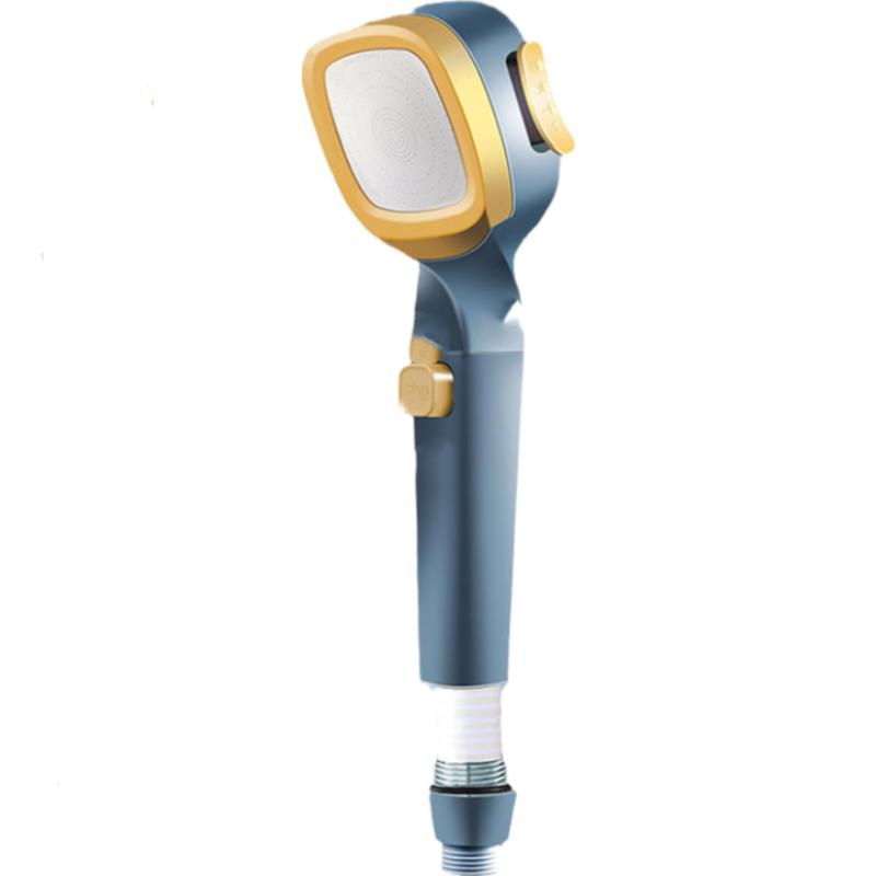 4-режимная ручная насадка для душа под давлением с переключателем паузы, встроенная мощная смывка