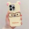 Для iPhone 4S 5 5S 15 Plus 16 Pro Max 14 Pro 13 12 11 7 8 SE 6S 17 3D-очки Мультяшный Силиконовый Мягкий Чехол для Телефона