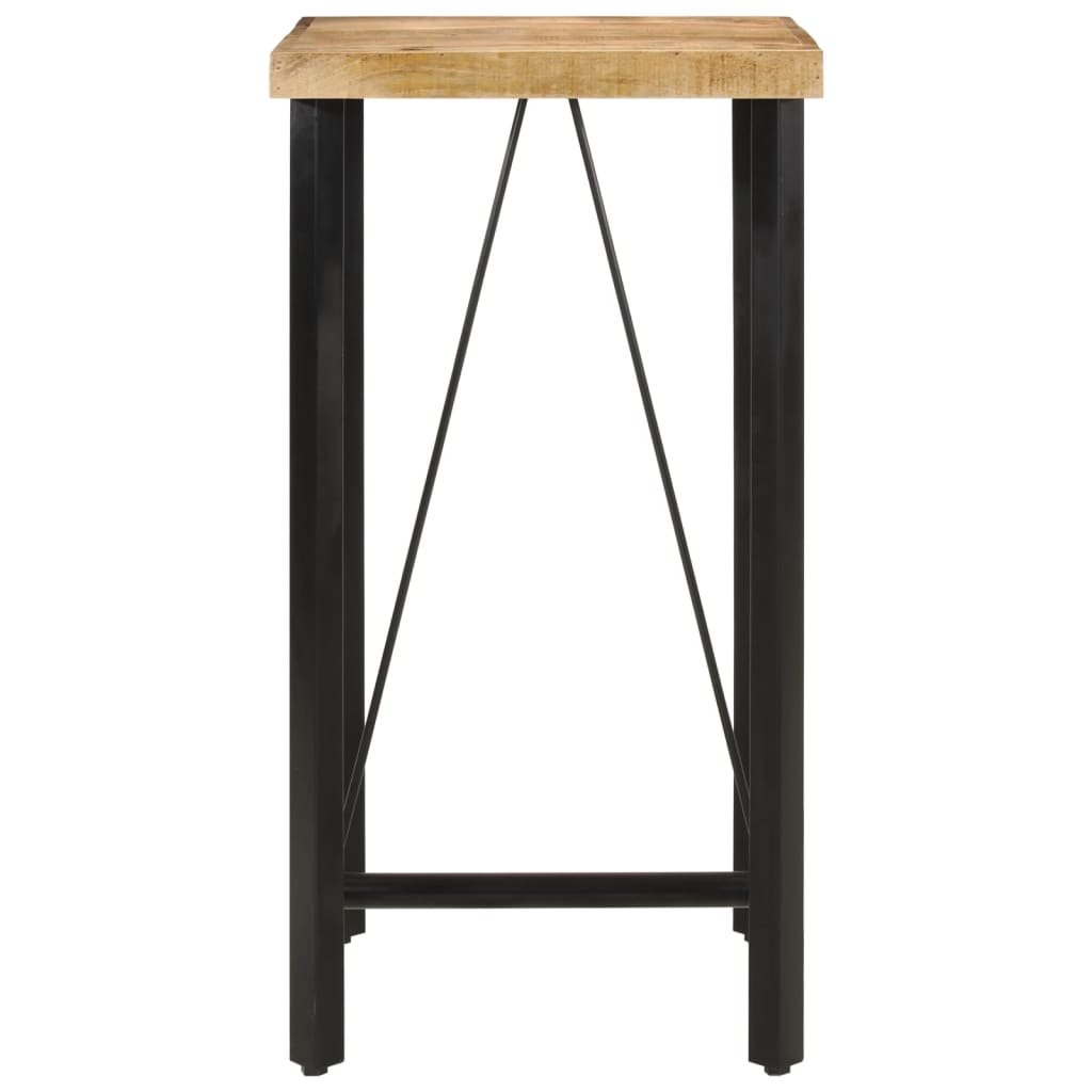 Vidaxl Stolik Barowy, 55X55X107 Cm, Lite Drewno Mango I Żelazo