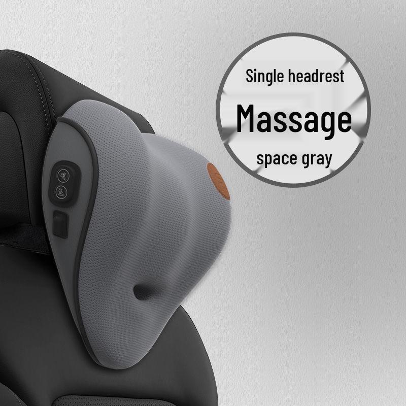 Электрический массажный валик из пены с эффектом памяти для поясничной поддержки в автомобиле и комплект подголовников