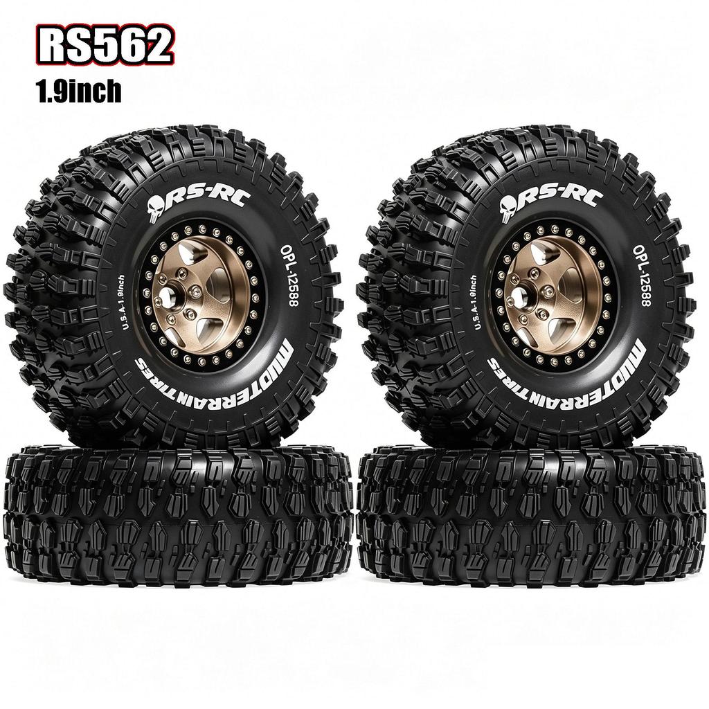RS Red Spider 1/10 Crawler Car with 115mm Rattlesnake Tires & 1.9 Negative Offset Six-Spoke Wheels