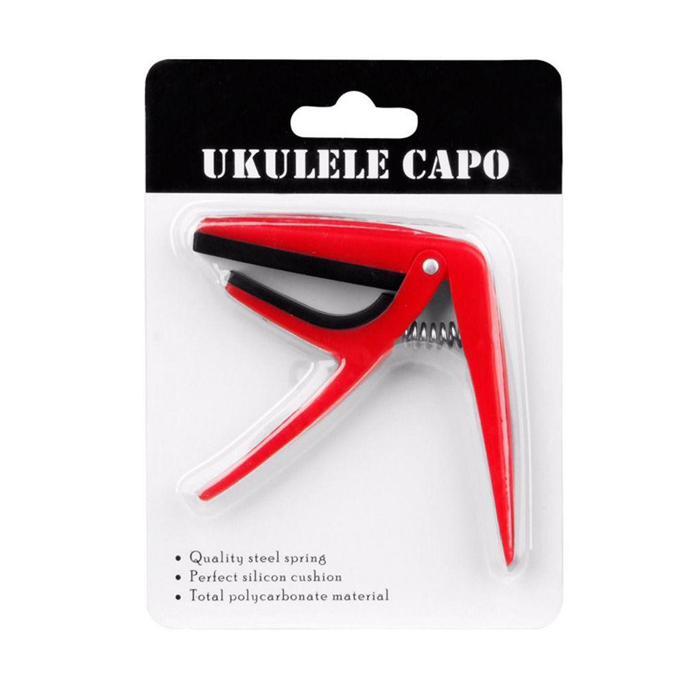 White Ukulele Tuning Clamp Plastic Uk Tone Clip Universal Ukulele Capo Electric
