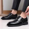 Mens Business Dress Shoes Fashion British Brogues Big Size Derby Lace Up Shoes