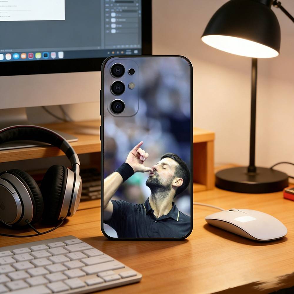 Novak Djokovic Phone Case For Samsung S25,S24,S21,S22,S23,S30,Ultra,S20,Plus,Fe,Lite,Note,10,Black Cover