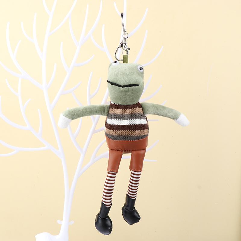 1 шт. плюшевые забавные мультяшные кожаные штаны лягушка плюшевые брелки подвеска сумка украшения мягкая игрушка в виде животного дети