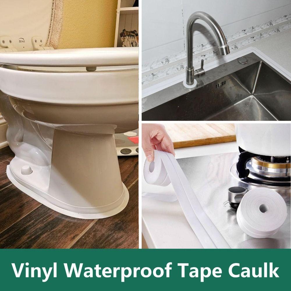 Decorative Caulk Tape Mildew-proof Sealing Tape Professional Shower Tile Sealer  Toilet