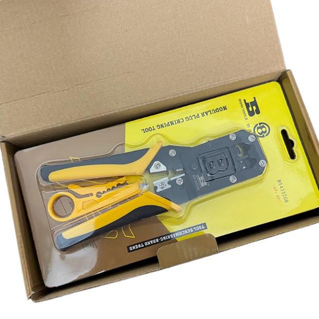 Инструмент для обжима сетевых кабелей двойного назначения BS-D3268 с плоскогубцами для клемм, бесплатная доставка