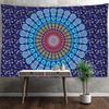 Синий и фиолетовый гобелен с мандалой, настенный художественный хиппи, тапиз, простая абстрактная эстетика, домашний декор для комнаты