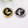 10pcs Beautiful Butterfly Buttons 15/18/23mm Fashionable Metal Shank Buttons Apparel Sewing Accessories