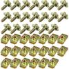 40PCS Car Body Bolts M6-1.0 & Extruded U-Nuts Clips Kit, Bumper Fenders Liner Push Retainer Fastener Kit For Engine Under Cover Undertray, Universal