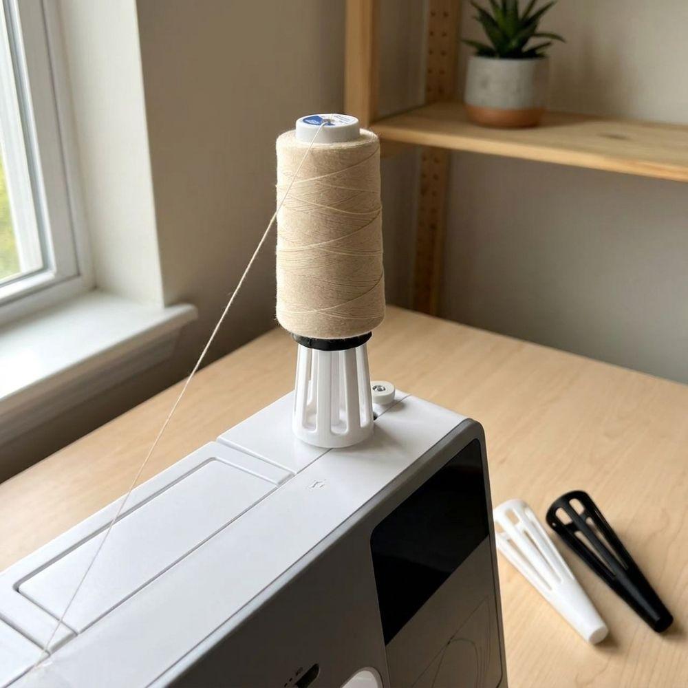 Anti-Wobble Cone Thread Spool Holder 3D Printed Thread Spool Stabilizer Stand Home Garment Making