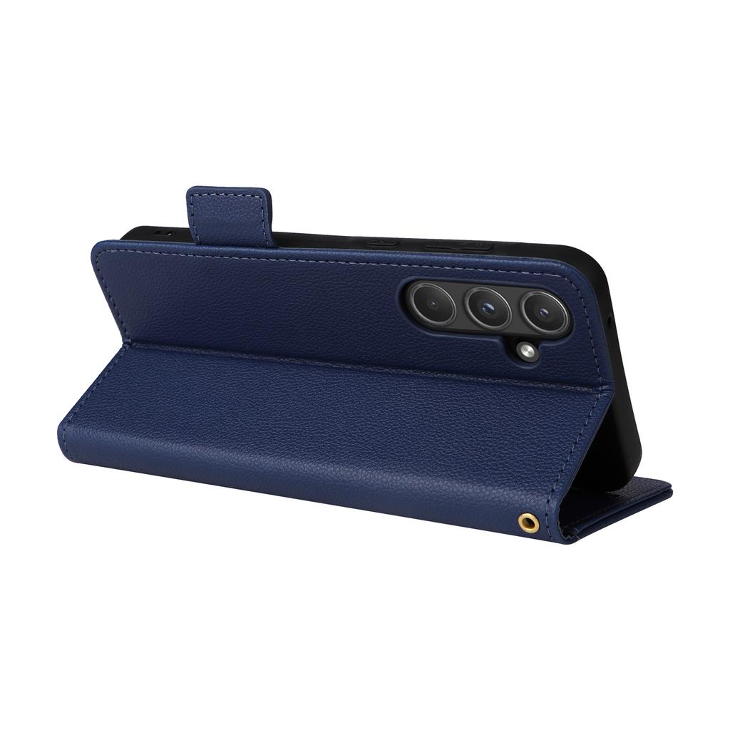 For Samsung Galaxy A55 5G Flip Wallet Leather Case Litchi Texture Phone Cover