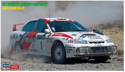 Hasegawa Пластиковая модель Mitsubishi Lancer Evolution IV 1997 Safari Rally 20395 1/24