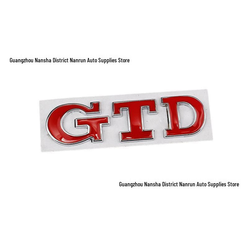 Volkswagen POLO, Golf 6 & 7 GTD Performance Trunk Emblem - Personalized Metal Car Sticker