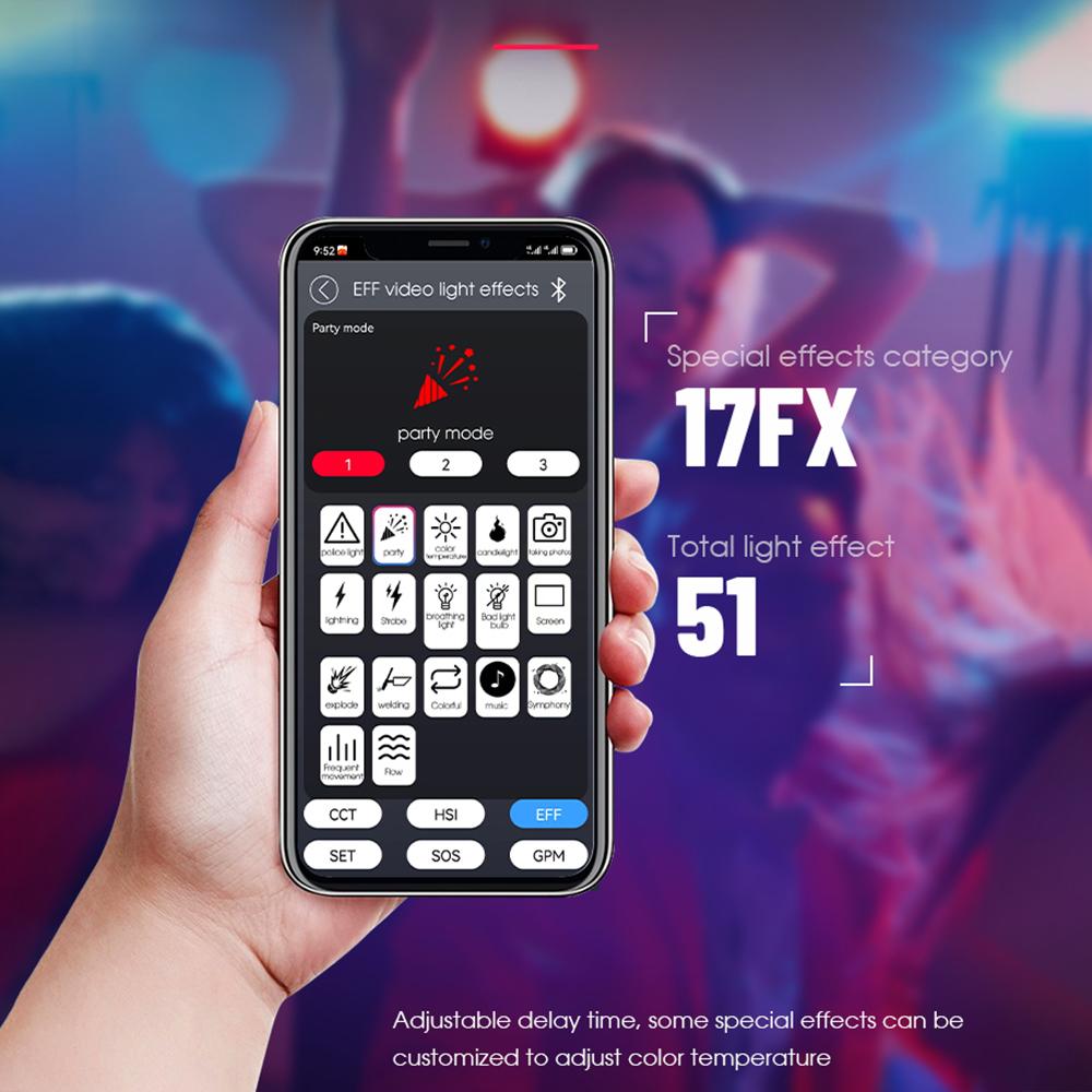 Manbily CFL-200C 200 Вт RGB светодиодный студийный видеосвет непрерывного света 3000K-6500K для фотосъемки RGB COB