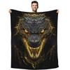 Cartoon crocodile flannel blanket crocodile print blanket air conditioner blanket sofa blanket all seasons
