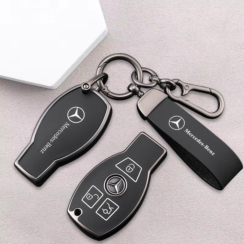 SUG2 TPU Car Key Case Cover Protection Shell Keychain For Mercedes Benz C E S-Class ML GL R SLK W204 W212 W221 W164 2001-2014 Sticker
