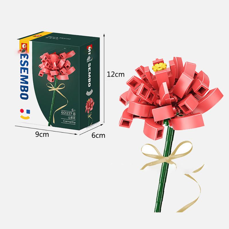Вечные цветы Букет Строительные блоки Совместимы с Lego Сборные строительные блоки Игрушки для