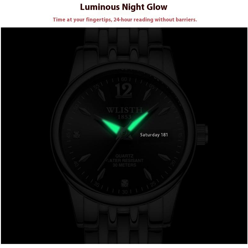 Top Brand Women's Simple Small Fresh Casual Quartz Luminous Waterproof Fashionable Women's Watch