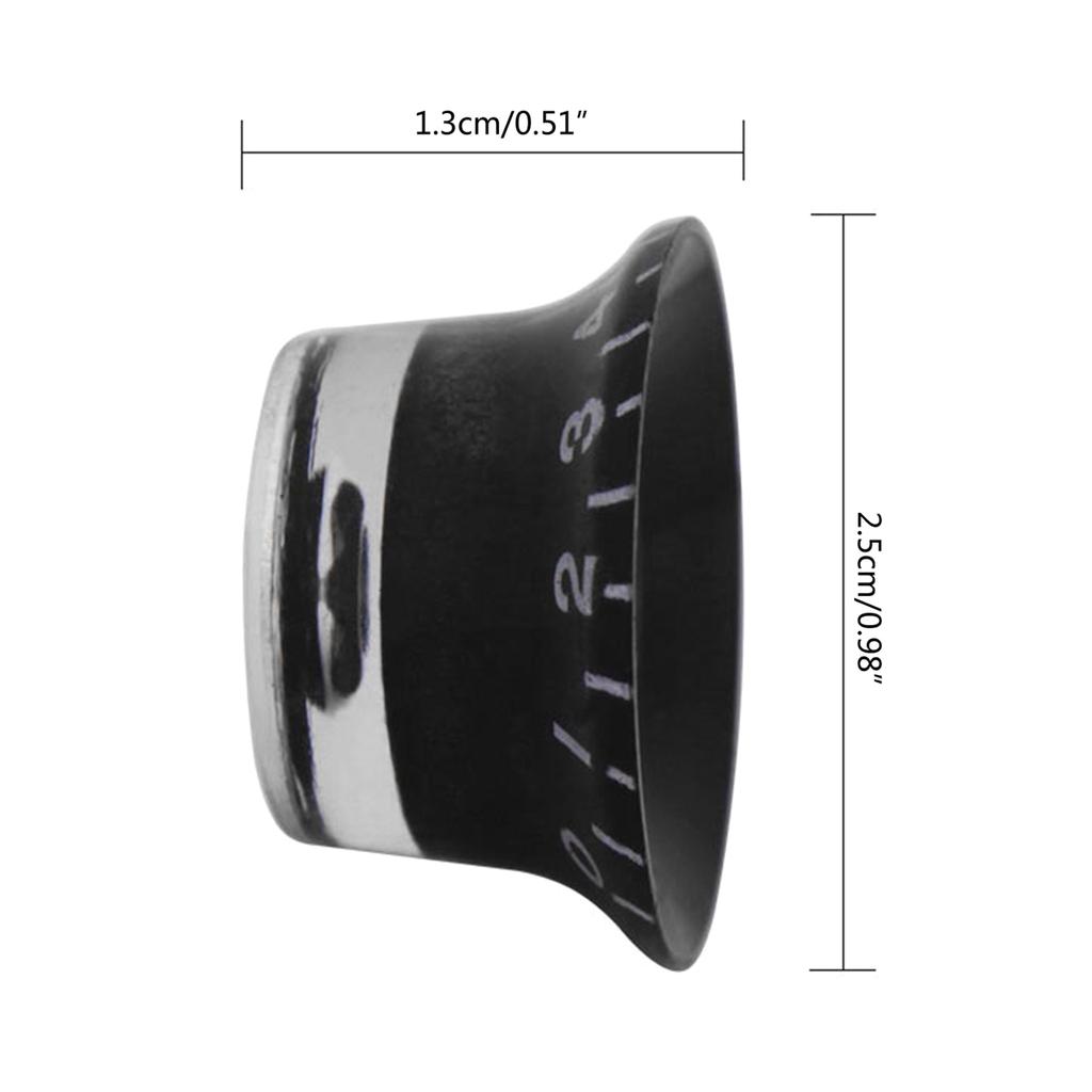 3 Pcs Electric Guitar Knobs Top Hat Volume Tone Control Knobs Potentiometer Cap Musical Instrument Parts Easy To Use