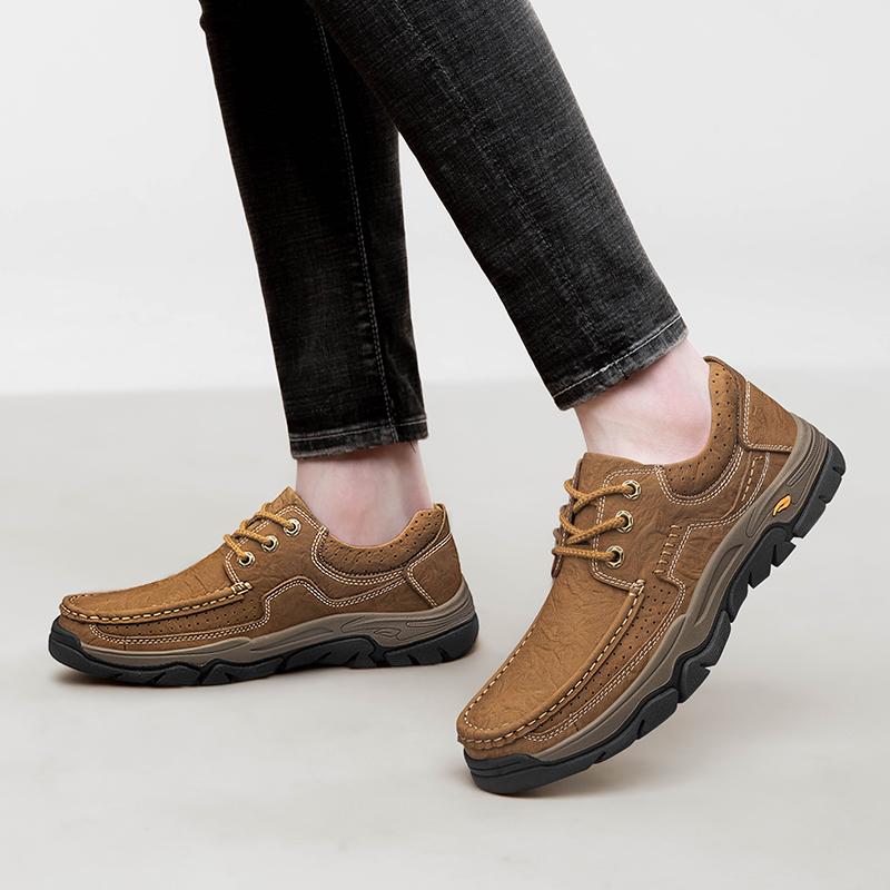 All-match Man Outdoor Hiking Shoes Warm Plush Fur Winter Casual Shoes New Men Trainers Travel Shoes Climbing Camping Footwear