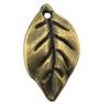 5шт подвески в виде листьев античная бронза цвет цинковый сплав 25х14мм